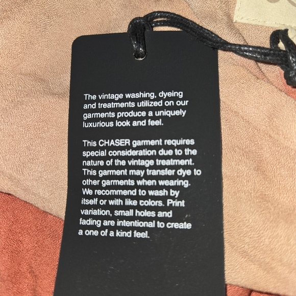 New! Chaser Smock Crop Shirt Ombre Purple Pink Lighy Pink Size XS - Picture 7 of 10